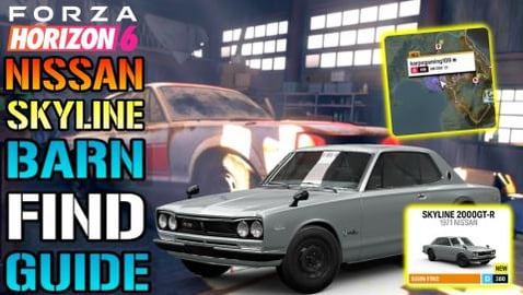 Forza Horizon 6: "Nissan Skyline" Barn Find Guide! How To...