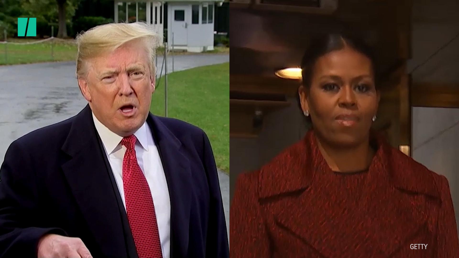 Trump Disses Michelle Obama's Memoir Comments, Says He'll Never Forgive ...