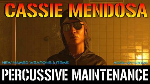 The Division 2: Cassie Mendoza RESET | PERCUSSIVE MAINTEN...