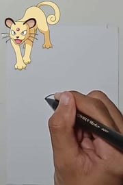 Drawing Pokemon PERSIAN