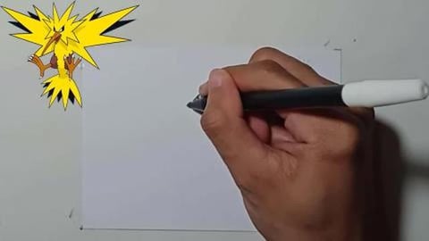 DRAW POKEMON ZAPDOS #SHORTS
