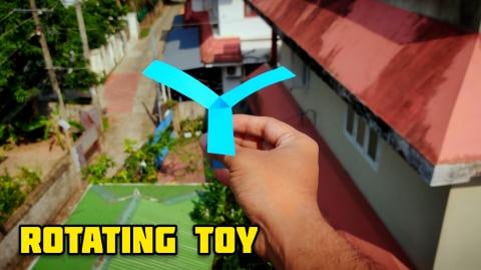 Rotating Toy | Flying Toy | Origami tutorial | Paper craf...