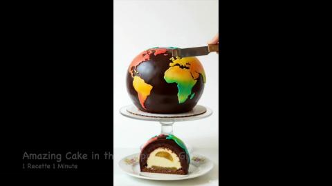Amazing Cake in the Shape of a Globe (shorts)