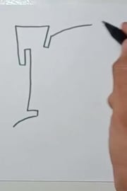 drawing gafity letters P #shorts
