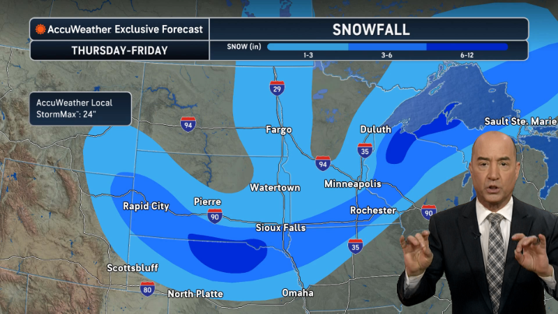 Snow and severe on the way for the north-central US | AccuWeather