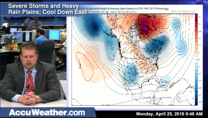 Severe Storms and Heavy Rain Plains; Cool Down East | AccuWeather