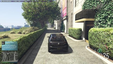GOLF R ESCAPES POLICE GTA5 