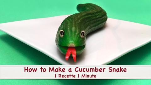 Cucumber Carvings - 2 Funny Garnishes