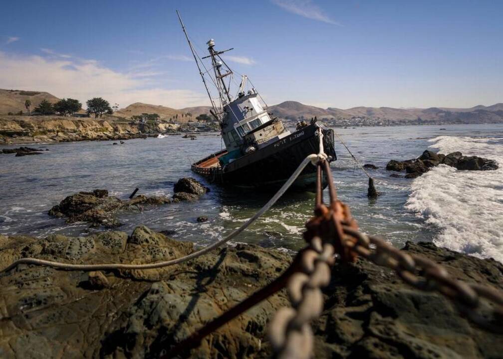 Catch of the Day -- Abandoned Fishing Boat in Cayucos, California