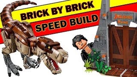 LEGO T. Rex Rampage Speed Build - Jurassic Park Set 75936...