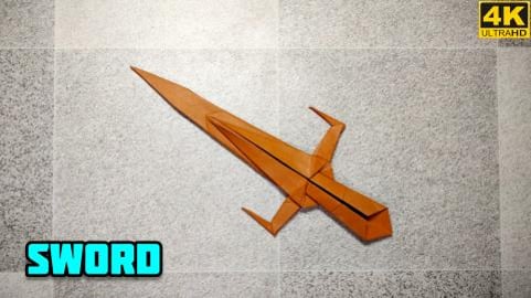 Origami Sword | Origami tutorial | Paper craft