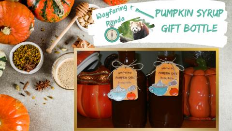 Pumpkin Syrup Gift Bottle