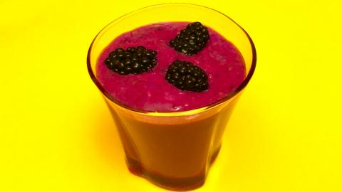 Blackberry Banana Vanilla Smoothie / Healthy Recipe