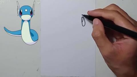 DRAW POKEMON DRATINI #SHORTS