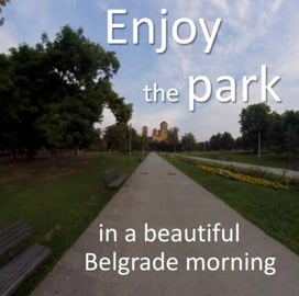 Morning park visit in Belgrade during the pandemic times ...