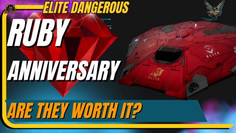Reviewing the Ruby Paint Jobs for Elite Dangerous 40th An...
