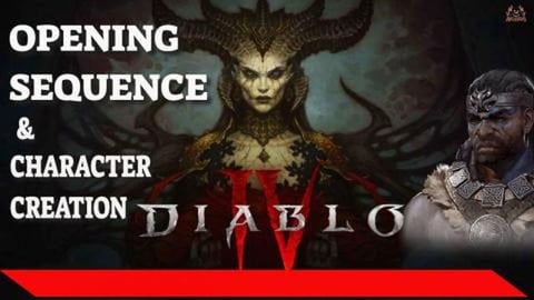 Diablo 4 Beta - Barbarian Character Creation and Opening ...