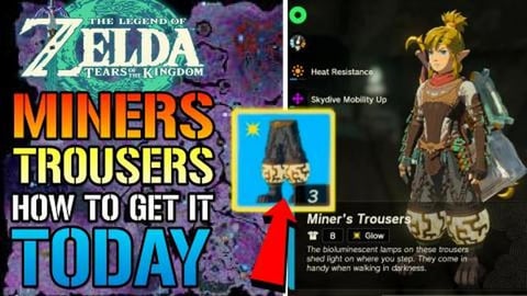 Zelda: Tears Of The Kingdom "Miner Trousers" Location Gui...
