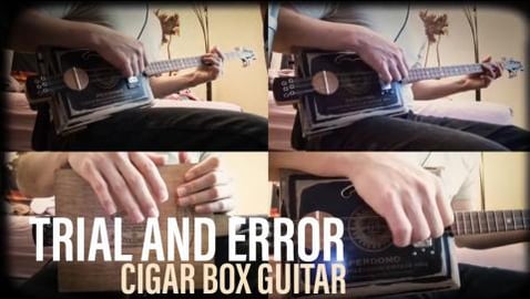 Trial and Error - Cigar Box Guitar Original