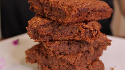Eggless Brownie Recipe - healthy desserts