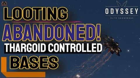 Looting and abandoned base in Thargoid Territory Elite Da...