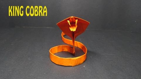 SNAKE | KING COBRA | Origami tutorial 