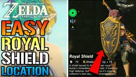 Zelda: Tears Of The Kingdom EASY "Royal Shield" Location ...