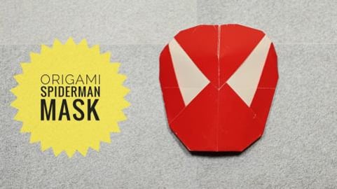 Origami Spiderman Mask _ Origami Mask