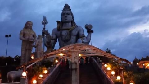 Murudeshwar Shiva Statue In The Evening | Karnataka