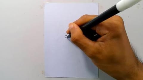Drawing graffiti cartoon zombie logo