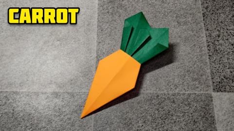Origami Carrot | Origami Tutorial | Paper craft