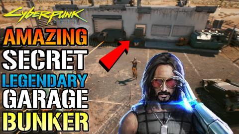 Cyberpunk 2077: Amazing SECRET Legendary Garage BUNKER! F...