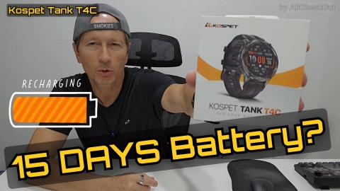 Rugged GPS Smartwatch With Strong Flashlight - KOSPET Tan...