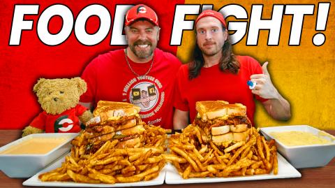 Battling the ULTIMATE BBQ Grilled Cheese Challenge VS Ran...