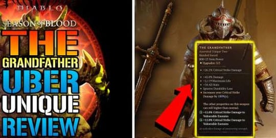 Diablo 4: "The Grandfather" UBER Unique Finally DROPPED! ...