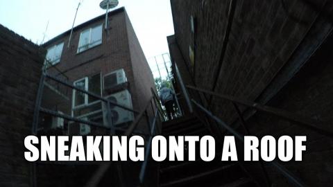 SNEAKING ONTO A ROOF