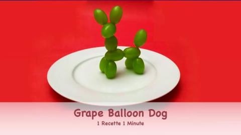 Grape Balloon Dog / Food Decoration 