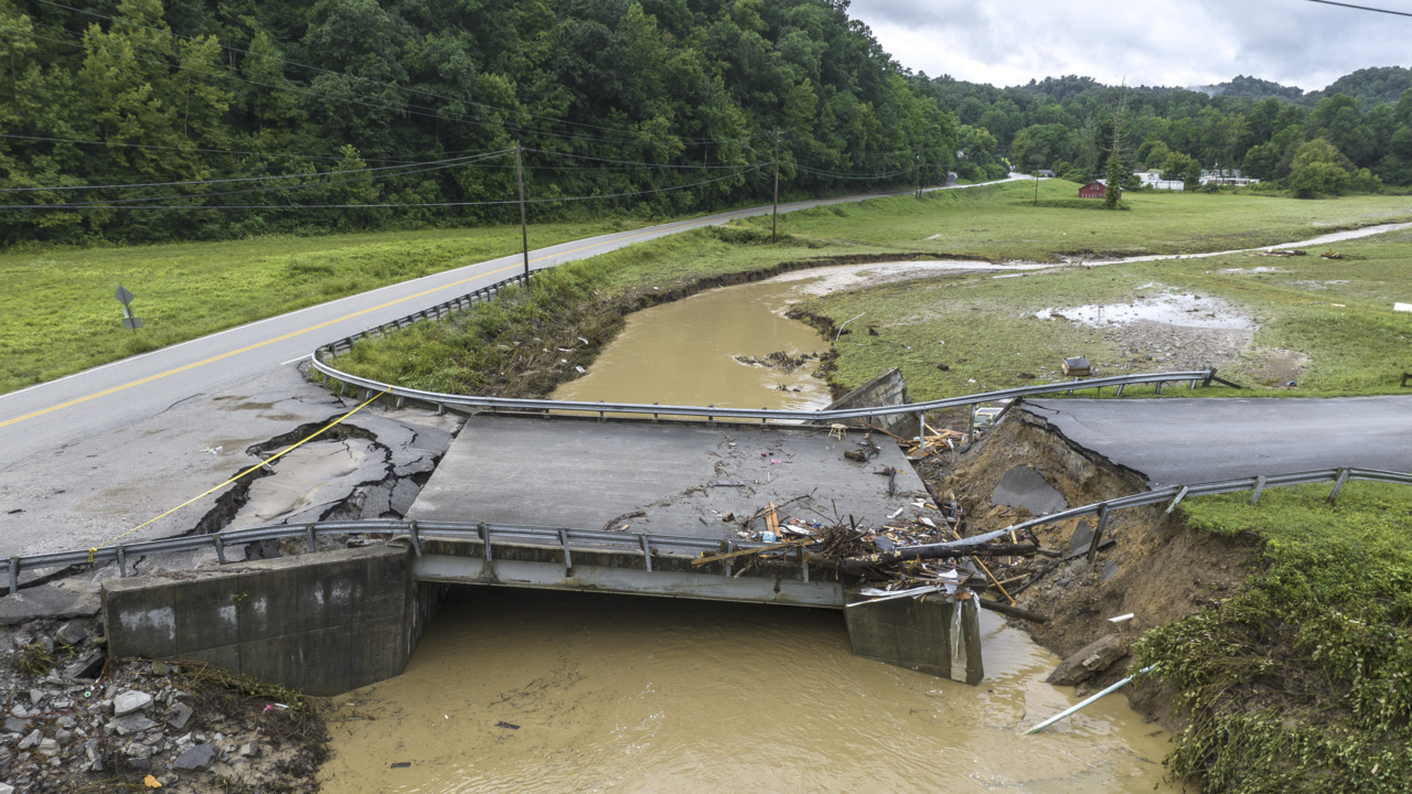 Perry County KY bridge damaged from flood, rains | Lexington Herald Leader