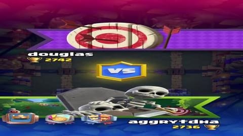 Clash Royale: 24/2 gameplay (skeleton army build)