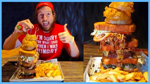 ULTIMATE CASINO BBQ BURGER CHALLENGE AT TONY GW...
