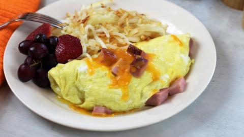 Ham and Cheese Omelet | It's Only Food with Chef John Pol...
