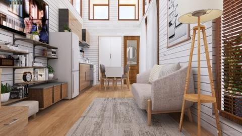 Minimalist Alfresco Tiny House Tropical Country Farm with...