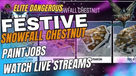 Elite Dangerous Festive Snowfall Chestnut Paintjobs - Liv...