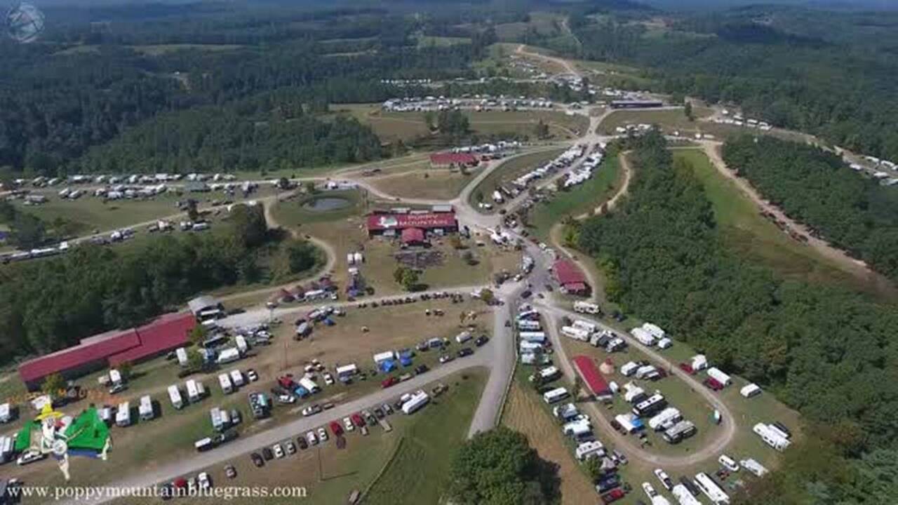 Poppy Mountain Bluegrass Festival drone video Lexington Herald Leader