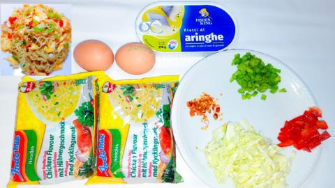 Easy Fast Food For The Poor_Broke. Spicy Indomie Noodles....