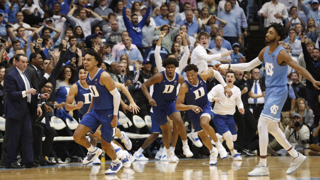 Tre Jones sends DukeCarolina game into OT with buzzerbeater Raleigh