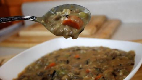 How to Make Creamy Hamburger Rice Soup | It's Only Food w...