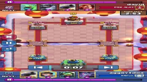 Clash Royale: 23/10 gameplay (MegaKnight Three Crowns) 
