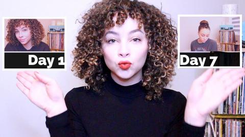 a week in the life of my hair | 7 days, no shampooing 