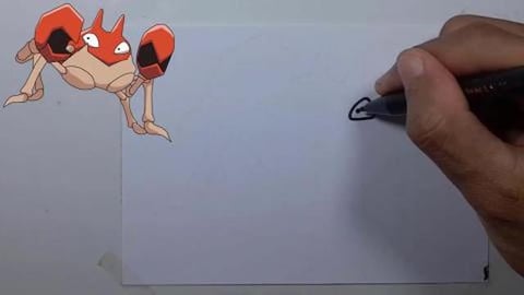 Drawing Pokemon KRABBY shorts